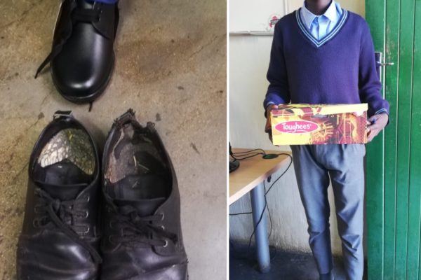 Youth Village Project distributed 100 pairs of school shoes