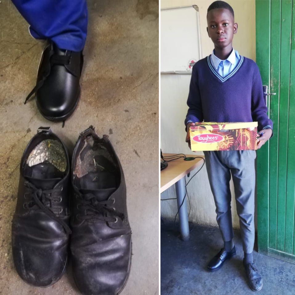 Youth Village Project distributed 100 pairs of school shoes