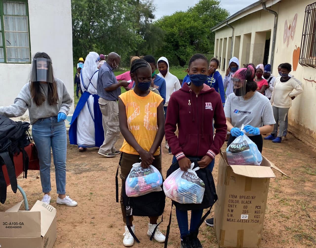 School Bag And Sanitary Pad Drive 2021 - Packing And Distribution 